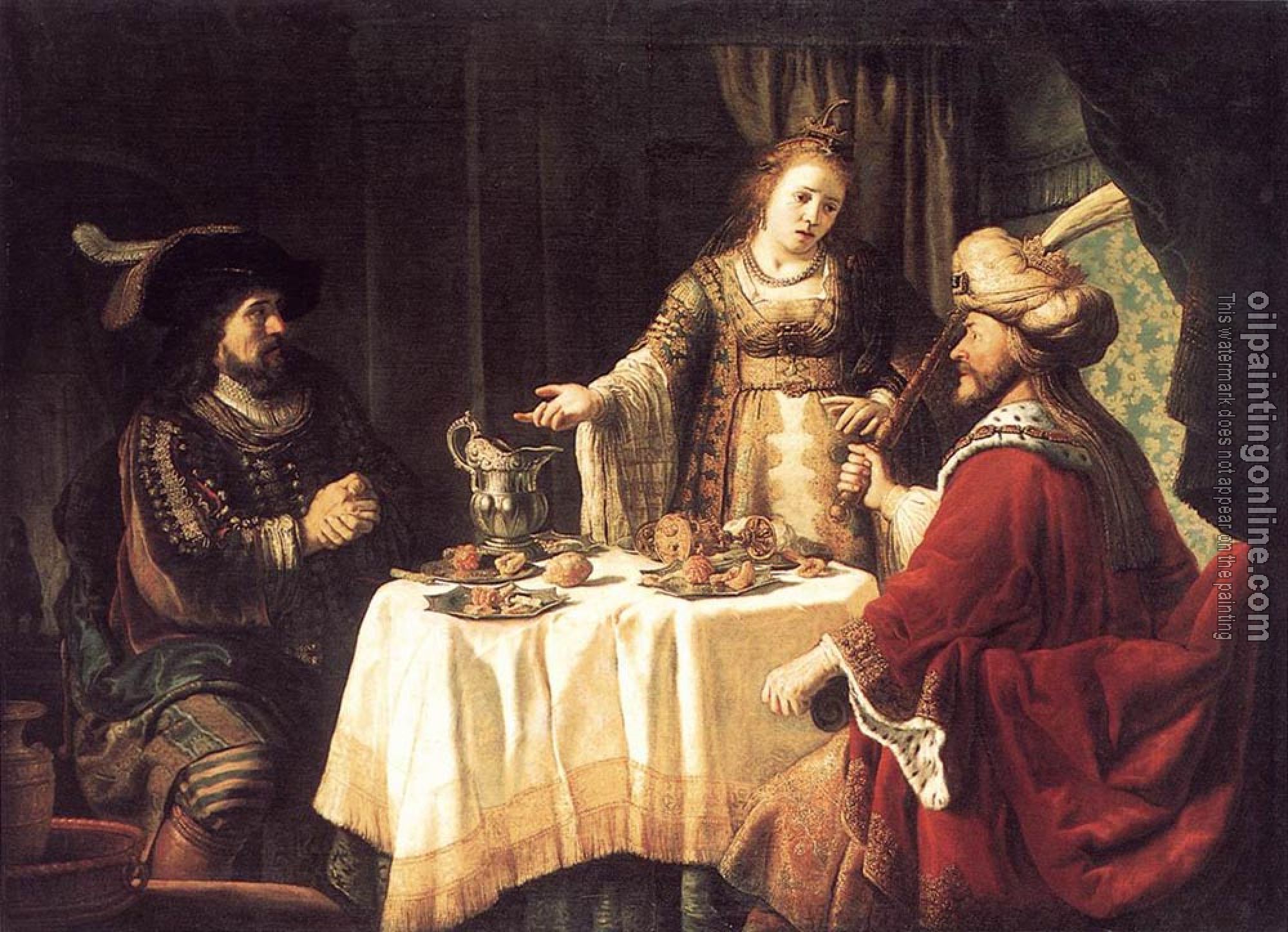 Jan Victors - The Banquet Of Esther And Ahasuerus